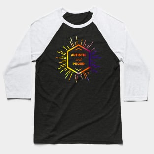 Autistic and proud  (watercolor, light) Baseball T-Shirt